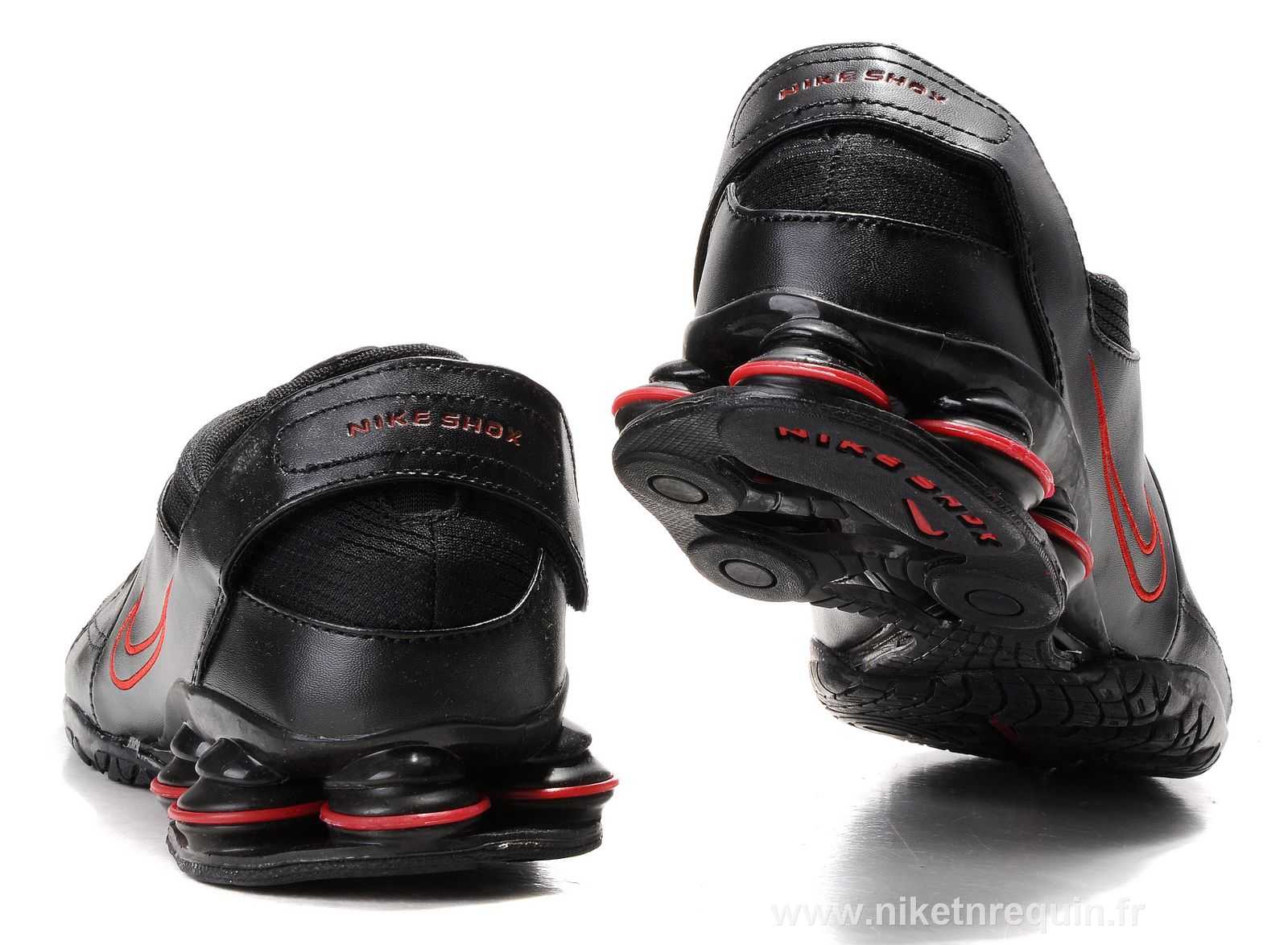 rouge et noir Nike Shox R5 en cuir 610 (2).JPG